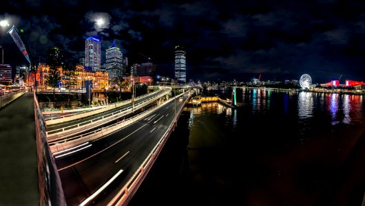time lapse photo of cars on bridge