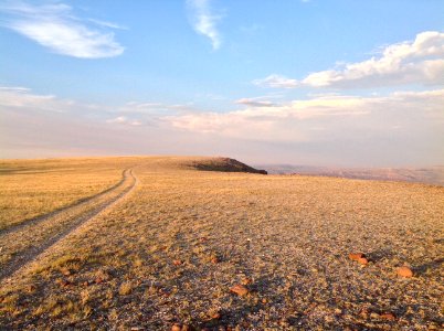 Dirt road, Mountains, Wyoming