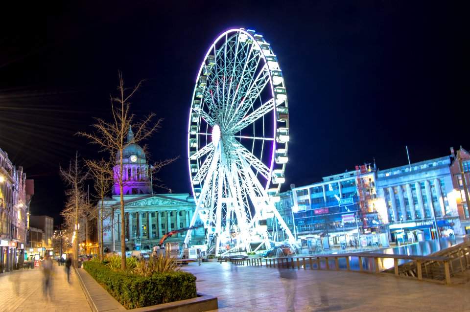 Wheel, Light, Night