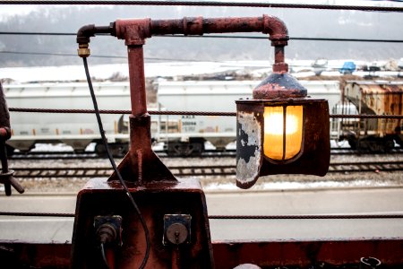Old, Train, Lamp