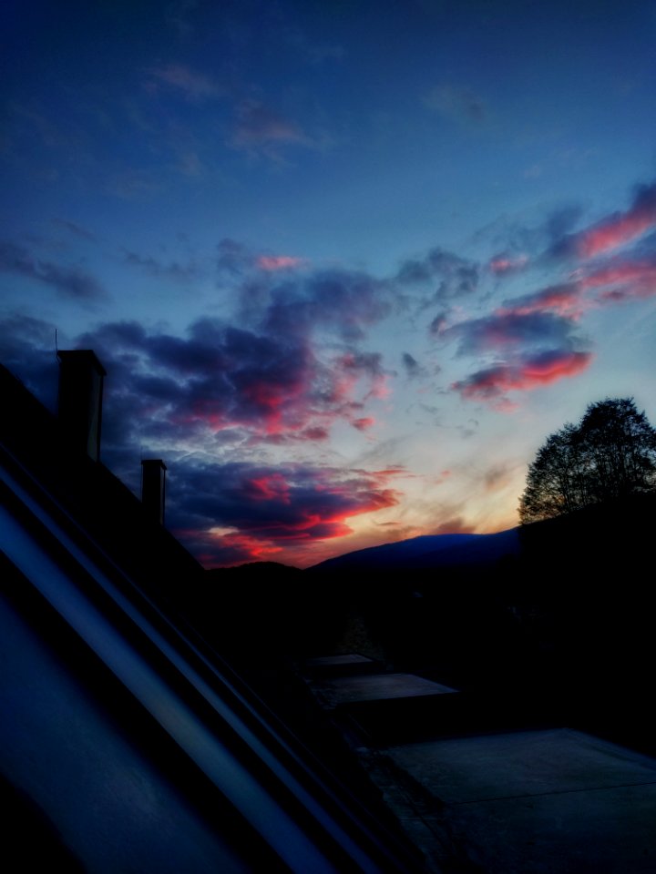 Fall, Autumn, Sunset