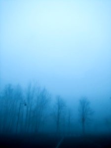 Bergamo, Italy, A foggy day