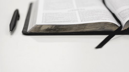 Bible, Book, Pen photo