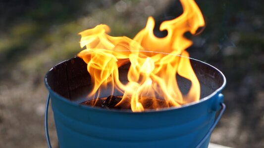 Summer outdoor fire