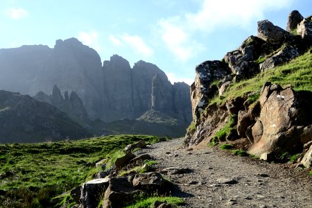 Old man of storr, Portree, United kingdom photo