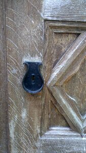 Metal wooden door church door photo