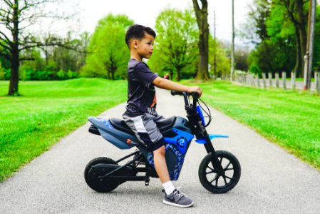 Kids, Trees, Bike photo