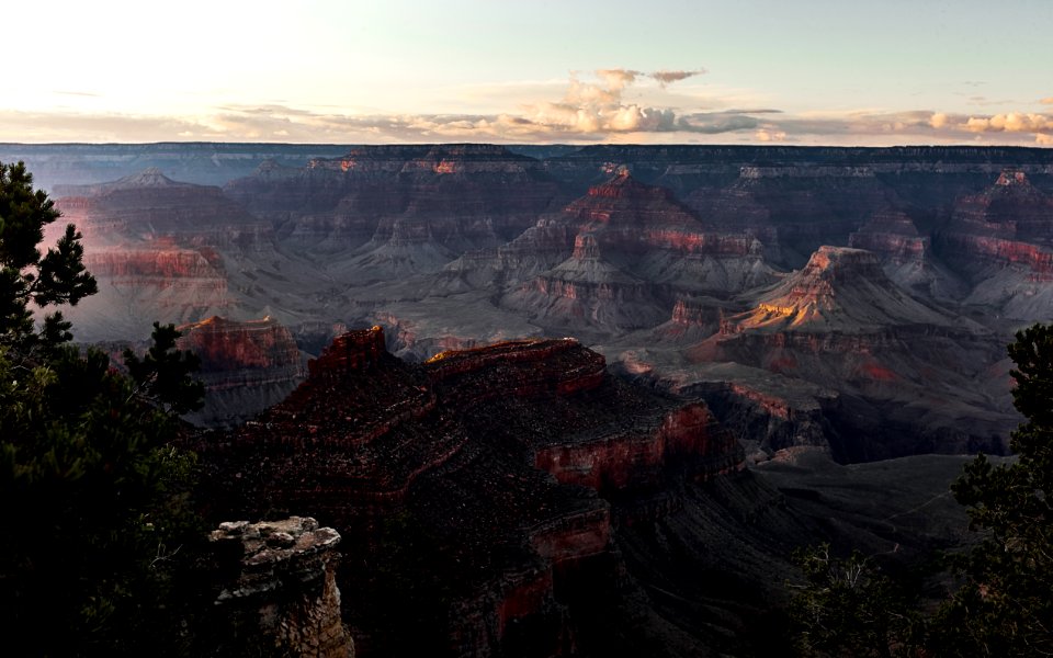 high angle photo of mountains