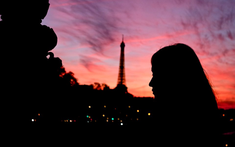 Sunset, Face, Light
