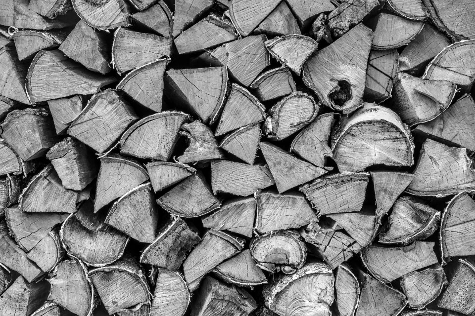 Pile stack woodpile