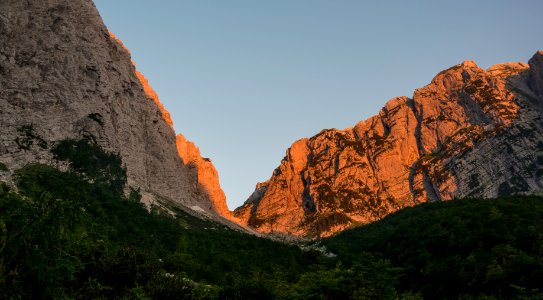 mountain photography during sunrise photo