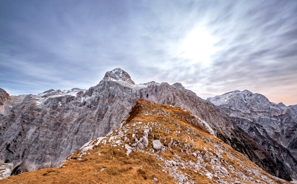 landscape photography of gray and brown mountains