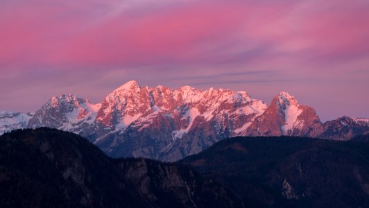 snow-covered mountain during daytime photo