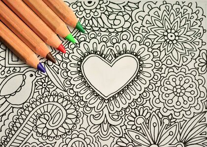 Draw meditative drawing drawing pattern