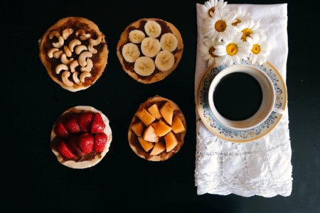 Breakfast, Banana, Flowers