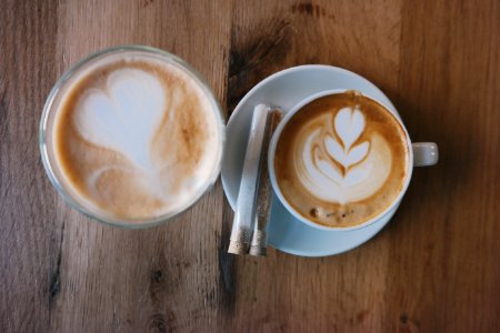 Heart, Cappuccino, Foamy photo
