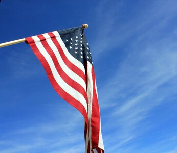 Usa patriotic american flag waving photo