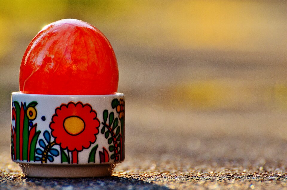 Happy easter egg colored