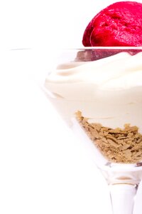 Dessert raspberry deser