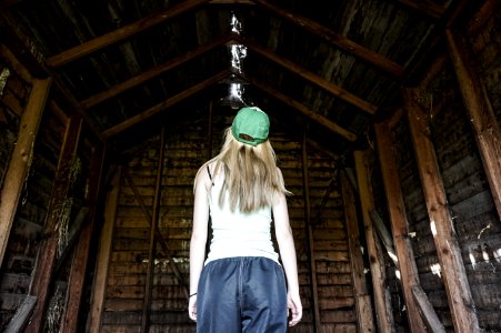 Farm, Woman, Book