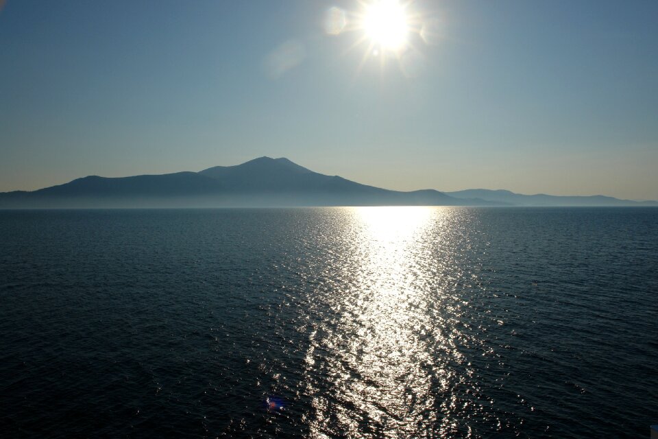 Summer water sky