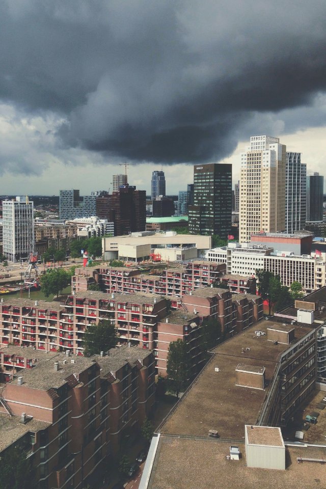 Netherl, Rotterdam, Clouds
