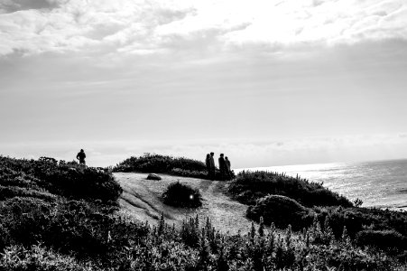 People, Clouds, Sky