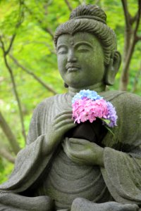 sitting Buddha statue photo