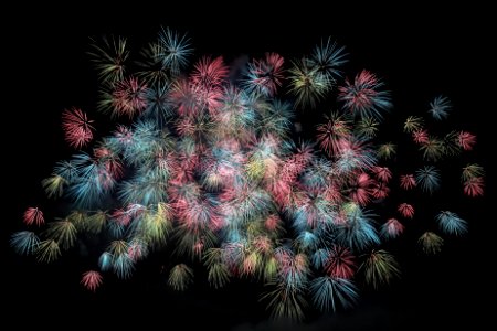 assorted-color fireworks lot
