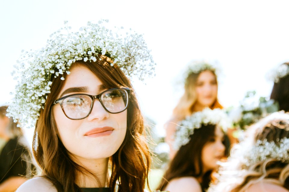 Girl, Flowers, Wedding