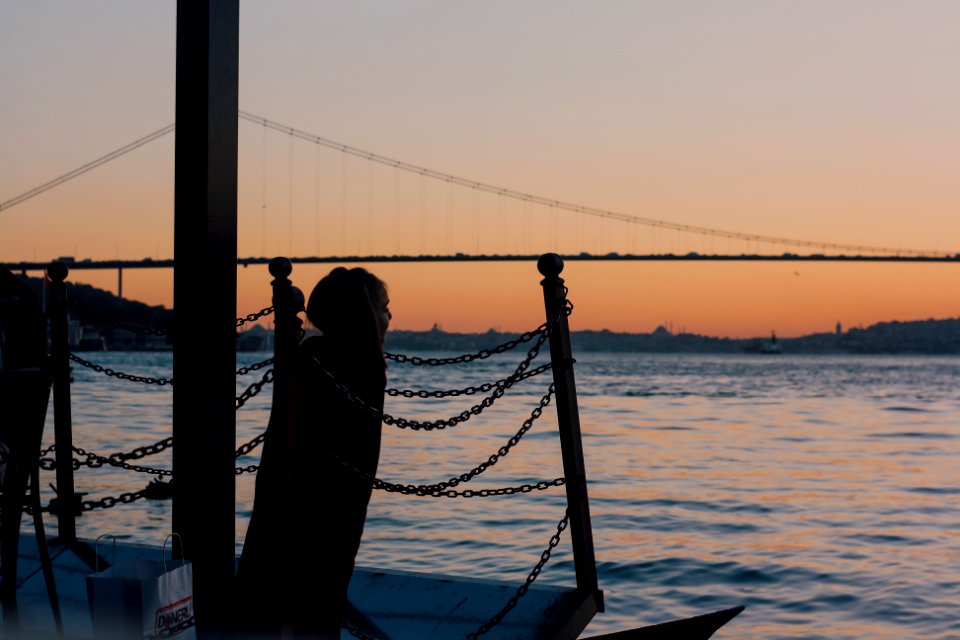 People, Night, Bridge