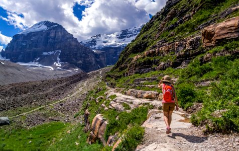 Canada, Plain of six glaciers teahouse, Lake louise