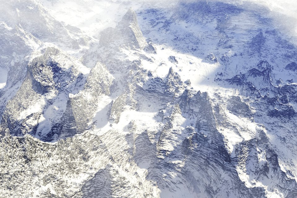 aerial photography of mountains covered with snow photo