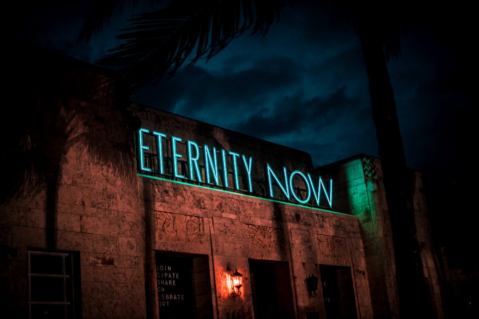 Eternity Now neon light sign