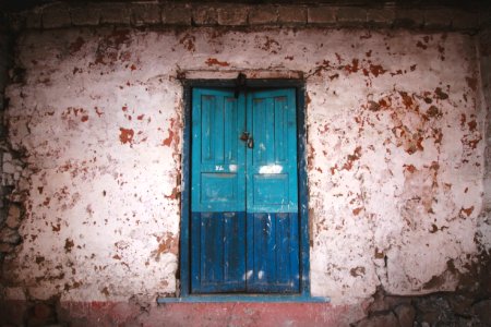 Street, Blue, Old