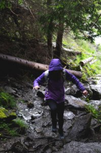 Norway, Geiranger, Person