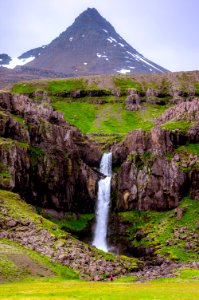 time lapse photo of waterfalls photo