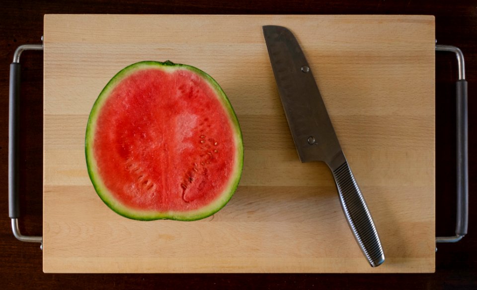 Knif, Wood, Watermelon