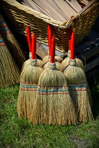 Return sweep broom bristles
