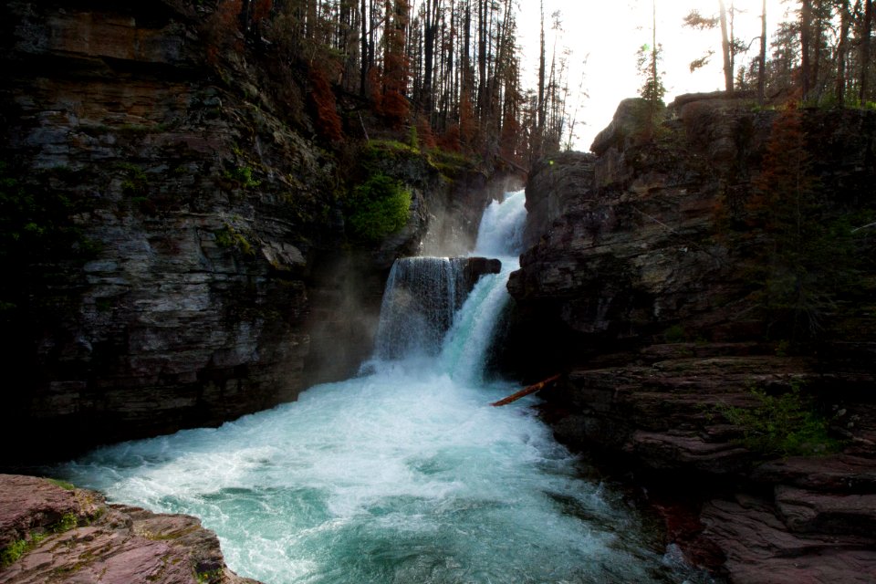 River, Waterfall, Nature