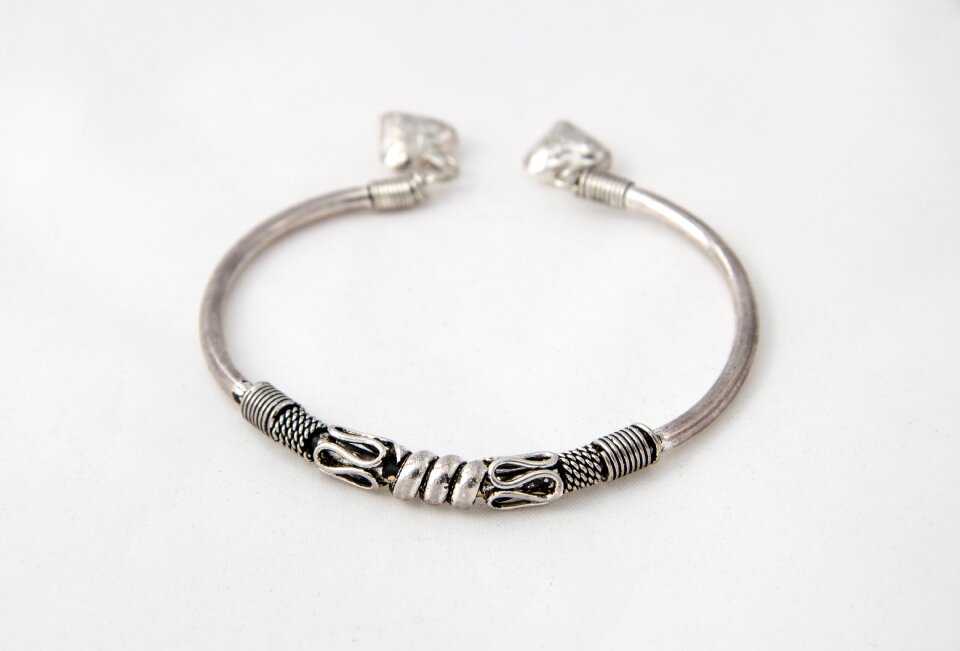 Pattern metal bracelet snake