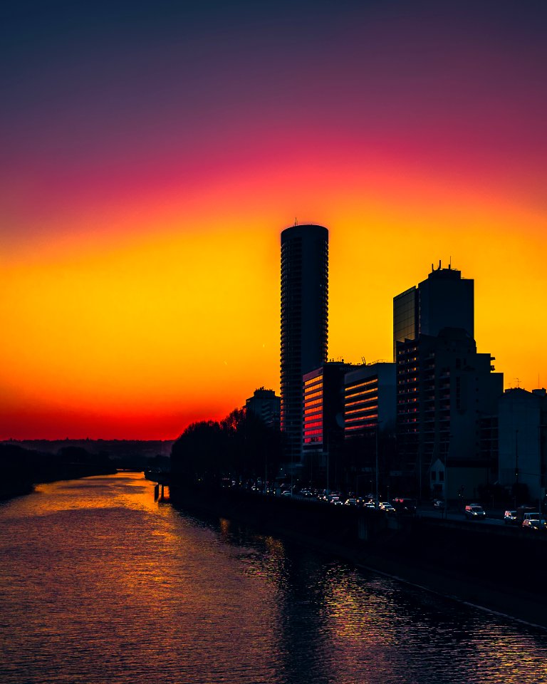 Sunset, Ex architecture, Building photo