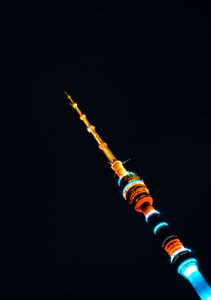 City, Sky, Neon