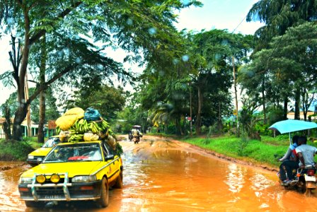 Cameroon, Kumba, Roads