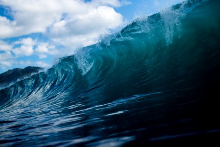 time lapse photography of ocean waves photo