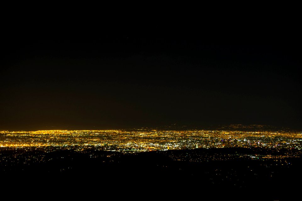 City lights, Downtown, Night