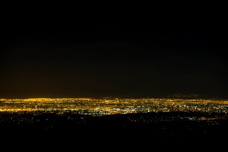 City lights, Downtown, Night photo