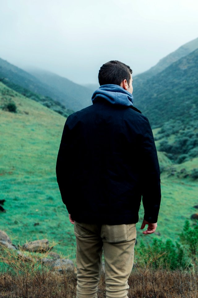 Jacket, Mist, Grass
