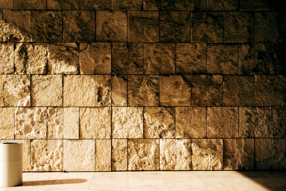 empty limestone wall