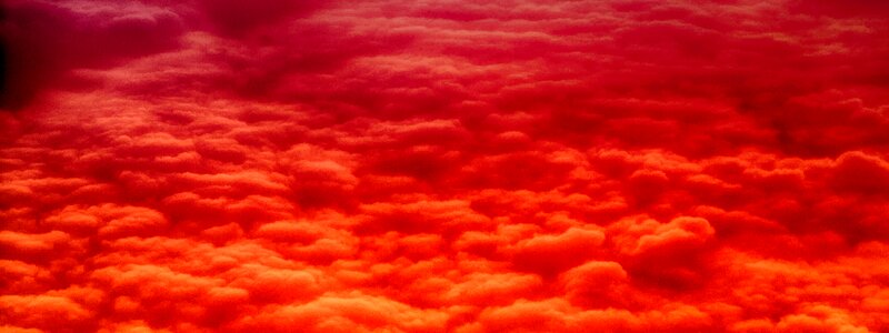 Design red clouds red banner